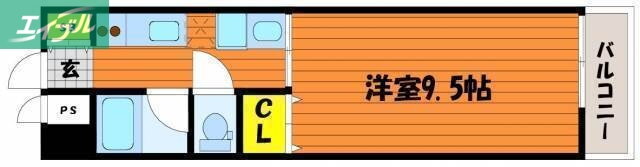 岡山県岡山市北区富田町２ 岡山駅 1K マンション 賃貸物件詳細