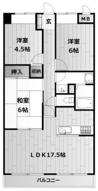 兵庫県明石市林３ 林崎松江海岸駅 3LDK マンション 賃貸物件詳細