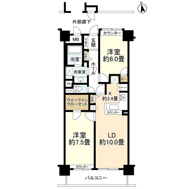 宮城県仙台市青葉区花京院１ 仙台駅 2LDK マンション 賃貸物件詳細