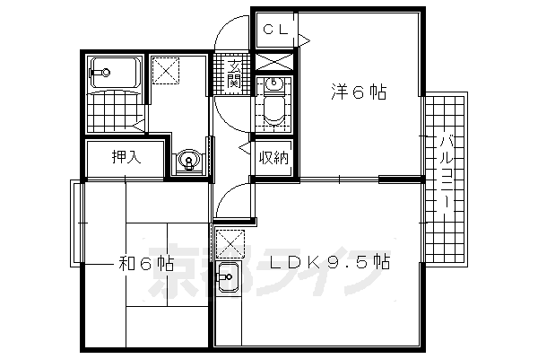 ファミール州見Ａ・Ｂ・Ｃ・Ｄ棟 2階 2LDK 賃貸物件詳細