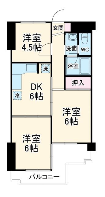 埼玉県朝霞市浜崎３ 朝霞台駅 3DK マンション 賃貸物件詳細