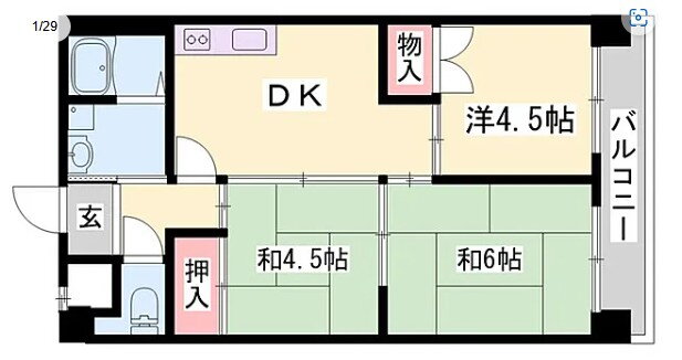 兵庫県姫路市白浜町宇佐崎北１ 八家駅 3DK マンション 賃貸物件詳細