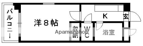 熊本県熊本市中央区水前寺３ 水前寺駅 1K マンション 賃貸物件詳細