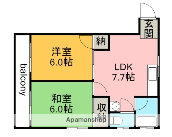 広島県広島市西区横川新町 横川一丁目駅 2DK マンション 賃貸物件詳細