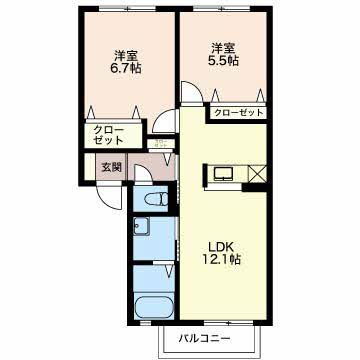 富山県富山市中冨居 新富山口駅 2LDK アパート 賃貸物件詳細