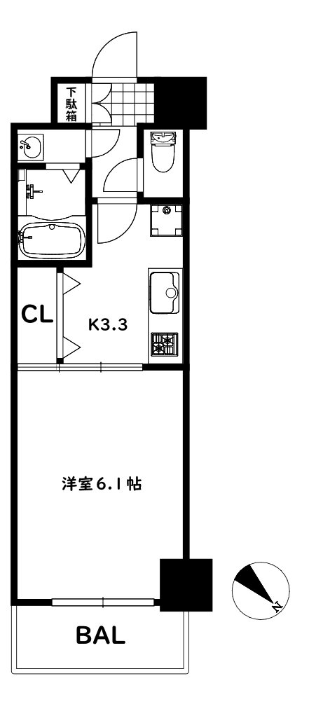 兵庫県神戸市兵庫区浜崎通 兵庫駅 1K マンション 賃貸物件詳細