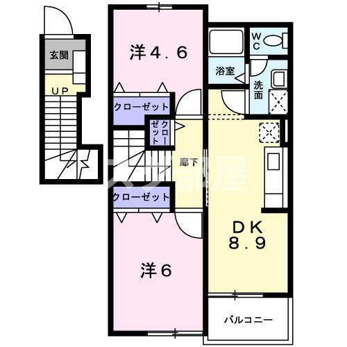 福井県小浜市松ヶ崎２ 小浜駅 2DK アパート 賃貸物件詳細
