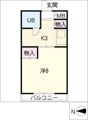 岐阜県大垣市三津屋町２ 大垣駅 1K マンション 賃貸物件詳細