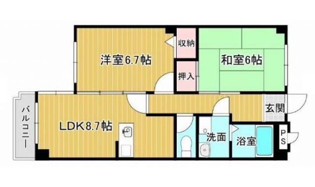 兵庫県明石市魚住町住吉１ 魚住駅 2LDK マンション 賃貸物件詳細