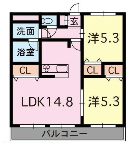 熊本県熊本市中央区本山町 平成駅 2LDK マンション 賃貸物件詳細