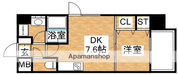 スプランディッド三国ＩＩ 4階 1DK 賃貸物件詳細