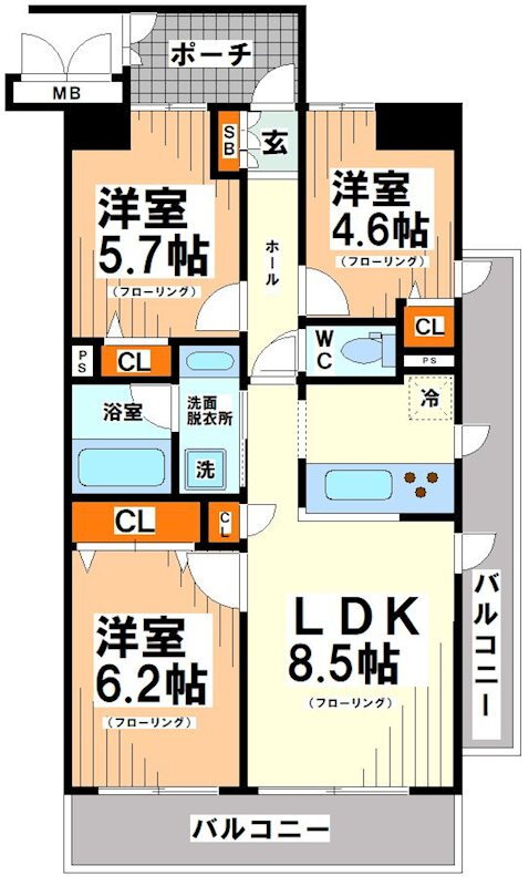 東京都渋谷区笹塚１ 笹塚駅 3LDK マンション 賃貸物件詳細