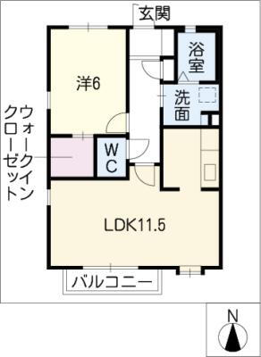 ウエストタウン早稲田 2階 1LDK 賃貸物件詳細