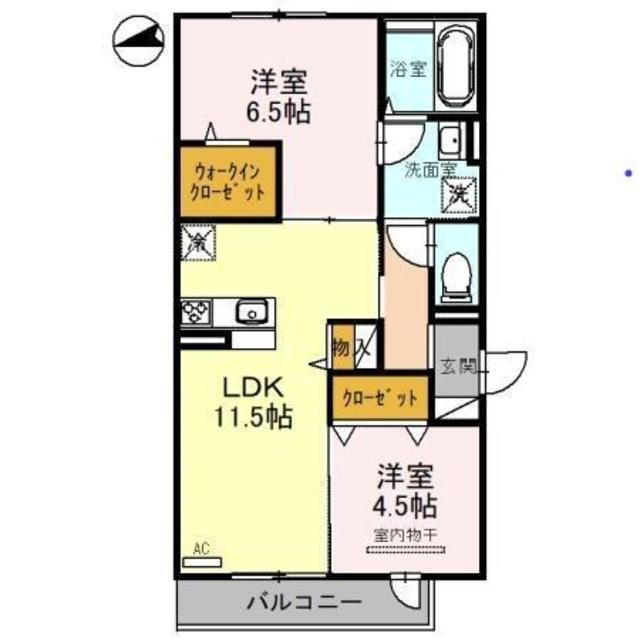 大阪府八尾市竹渕東１ 新加美駅 2LDK アパート 賃貸物件詳細