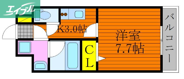 岡山県岡山市北区三門東町 備前三門駅 1K マンション 賃貸物件詳細