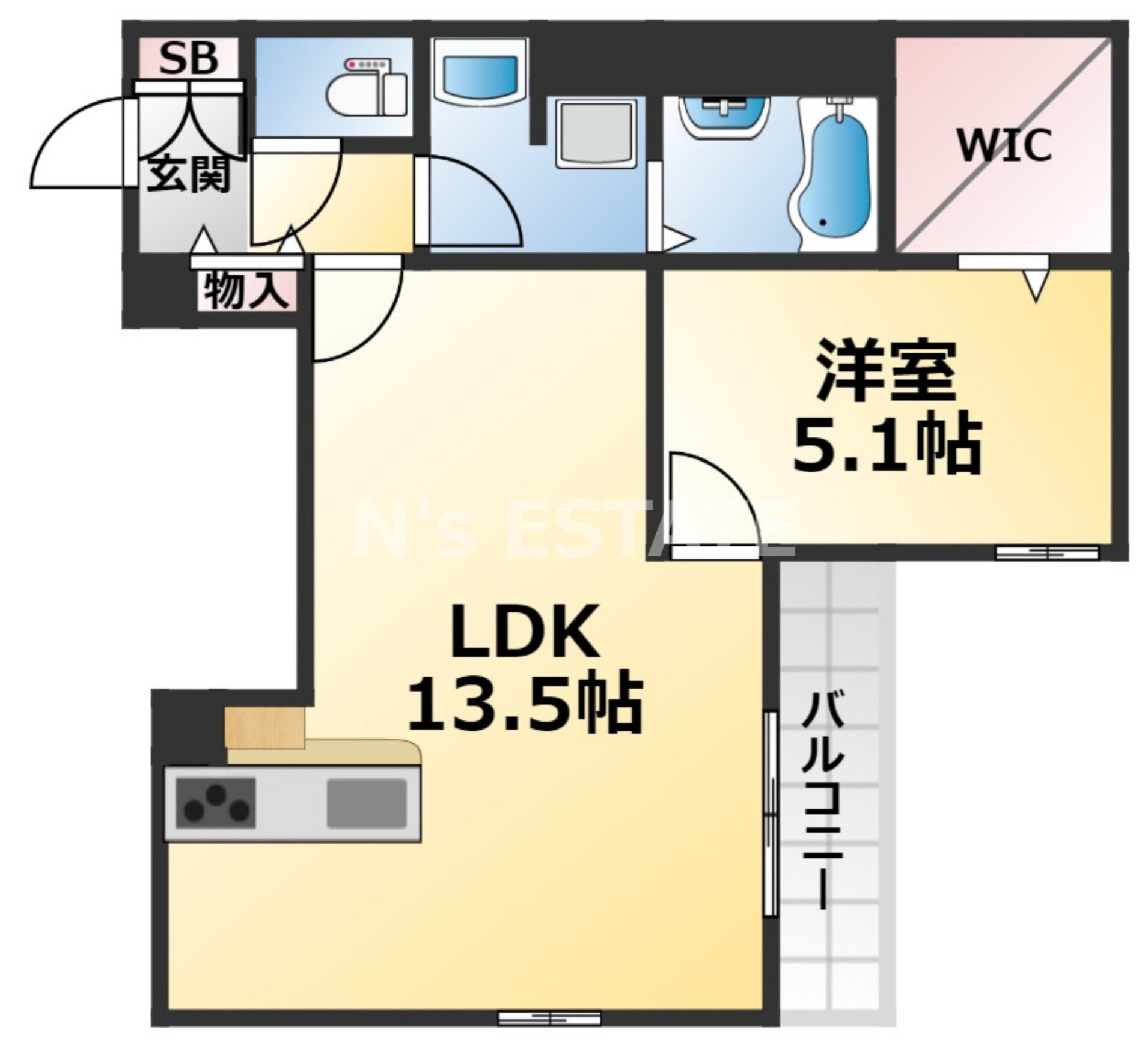 兵庫県神戸市兵庫区馬場町 大倉山駅 1LDK アパート 賃貸物件詳細