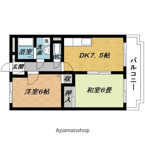 フェニックスコート 2階 2DK 賃貸物件詳細