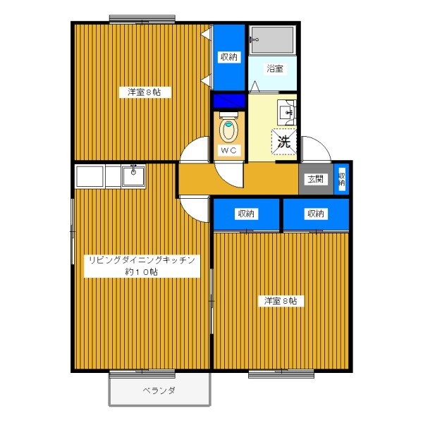 茨城県つくば市筑穂２ 研究学園駅 2LDK アパート 賃貸物件詳細