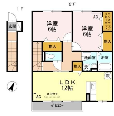 愛知県豊橋市牟呂町字古幡焼 豊橋駅 2LDK アパート 賃貸物件詳細