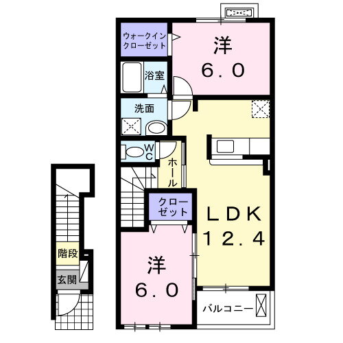 岐阜県安八郡神戸町大字下宮 広神戸駅 2LDK アパート 賃貸物件詳細