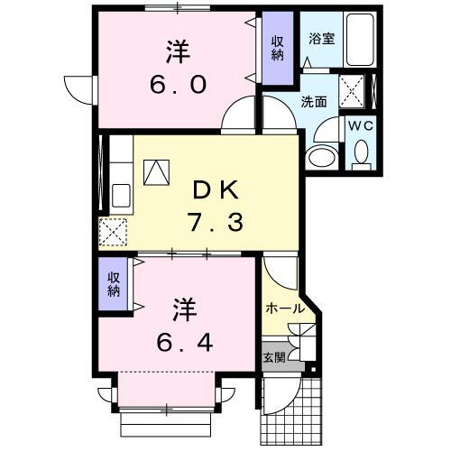 熊本県熊本市北区飛田１ 北熊本駅 2DK アパート 賃貸物件詳細