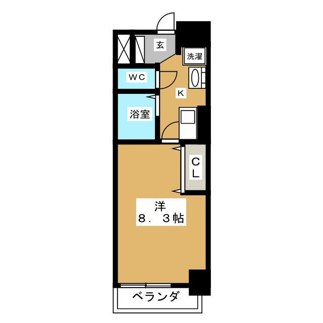 愛知県名古屋市中区新栄２ 新栄町駅 1K マンション 賃貸物件詳細