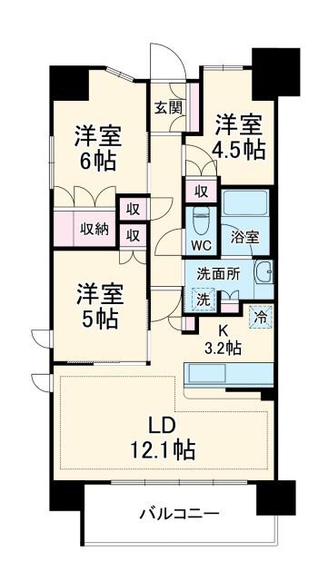 ホワイトマークス溝の口 3階 3LDK 賃貸物件詳細