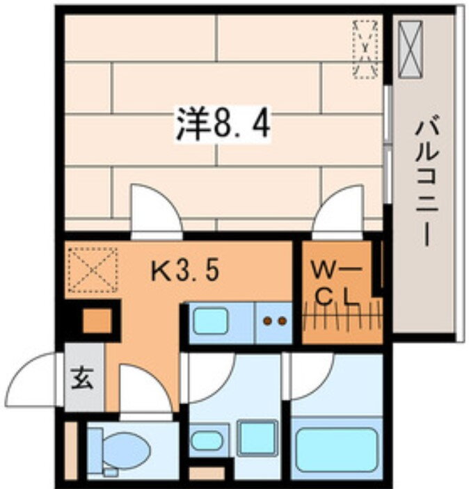 神奈川県横浜市神奈川区栗田谷 反町駅 1K マンション 賃貸物件詳細