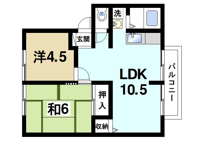 奈良県奈良市中町 学園前駅 2LDK アパート 賃貸物件詳細