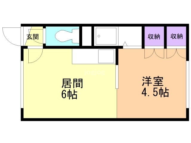 北海道北見市常盤町４ 北見駅 1DK アパート 賃貸物件詳細