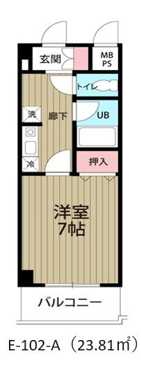 千葉県市川市行徳駅前１ 行徳駅 1K マンション 賃貸物件詳細