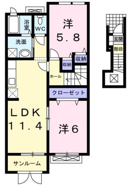新潟県燕市蔵関 2LDK アパート 賃貸物件詳細