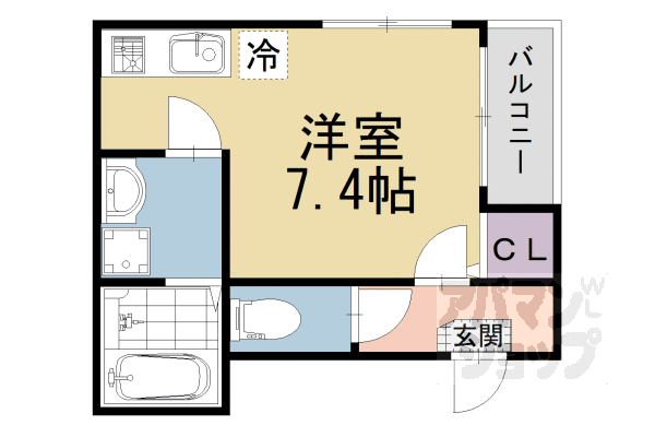 京都府京都市伏見区深草寺内町 藤森駅 ワンルーム アパート 賃貸物件詳細