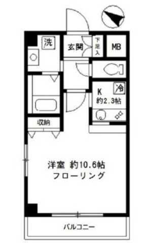 メゾンエスポワール 2階 1K 賃貸物件詳細