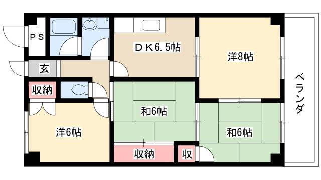 愛知県清須市西枇杷島町上新 下小田井駅 4DK マンション 賃貸物件詳細