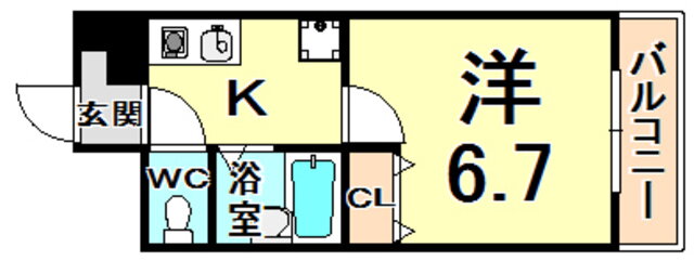 兵庫県尼崎市塚口町１ 塚口駅 1K マンション 賃貸物件詳細