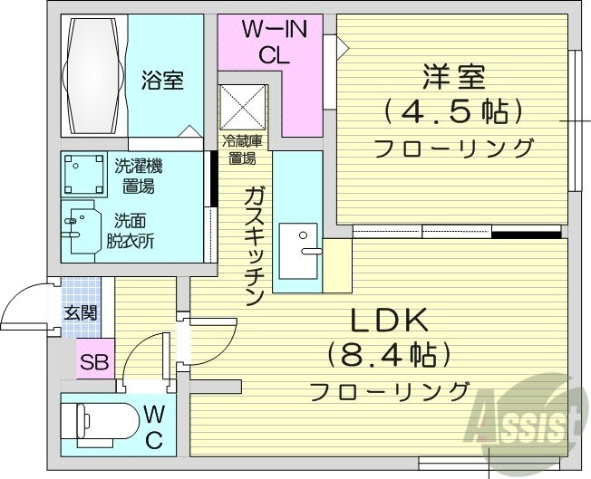 北海道札幌市東区北三十八条東１ 麻生駅 1LDK マンション 賃貸物件詳細