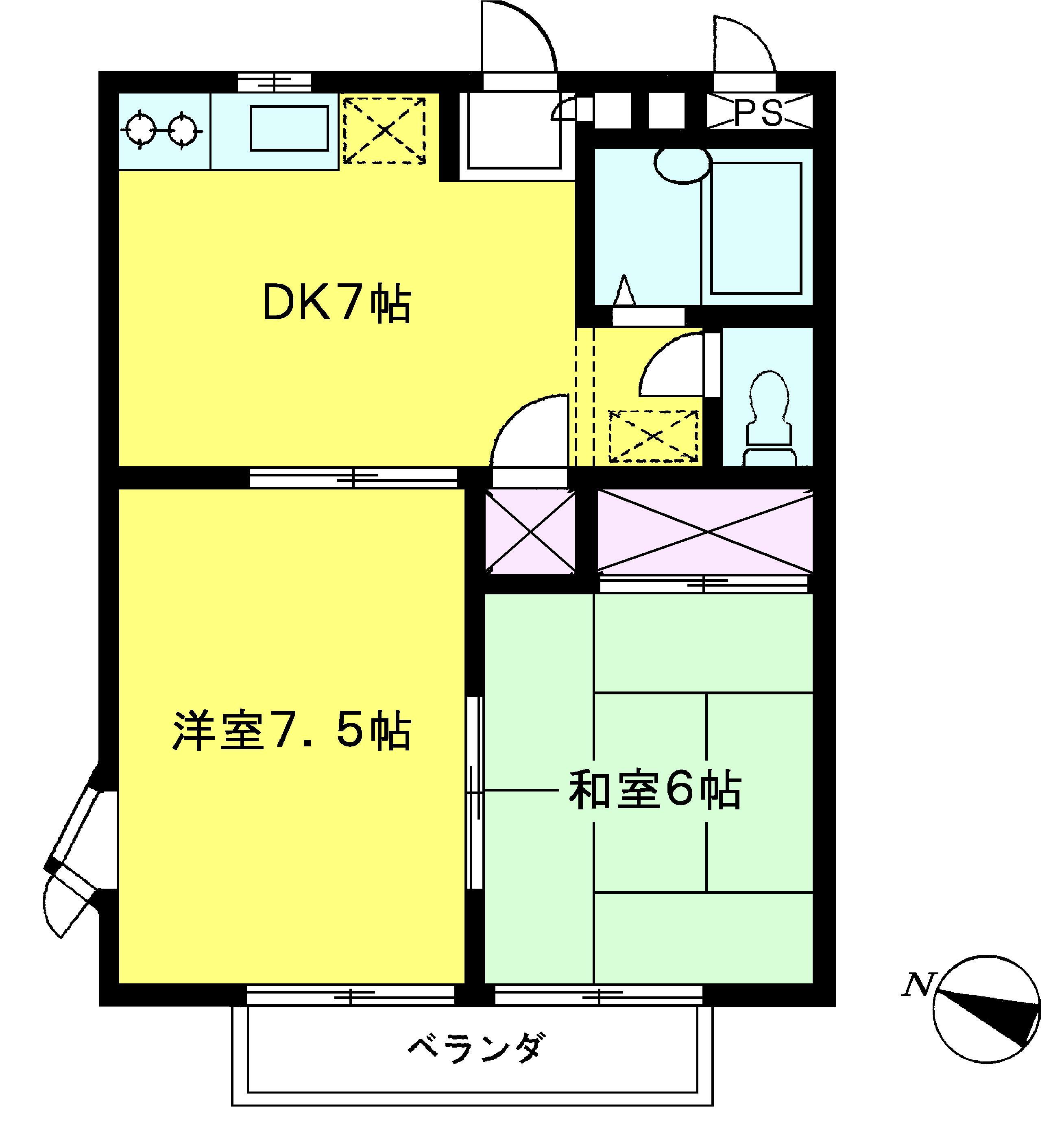 埼玉県さいたま市浦和区上木崎５ 与野駅 2DK アパート 賃貸物件詳細