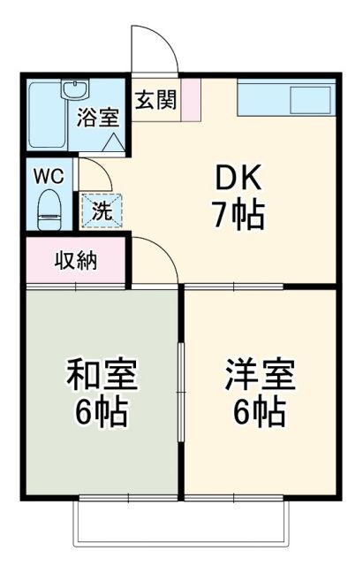 サニーサイド３３ 2階 2DK 賃貸物件詳細