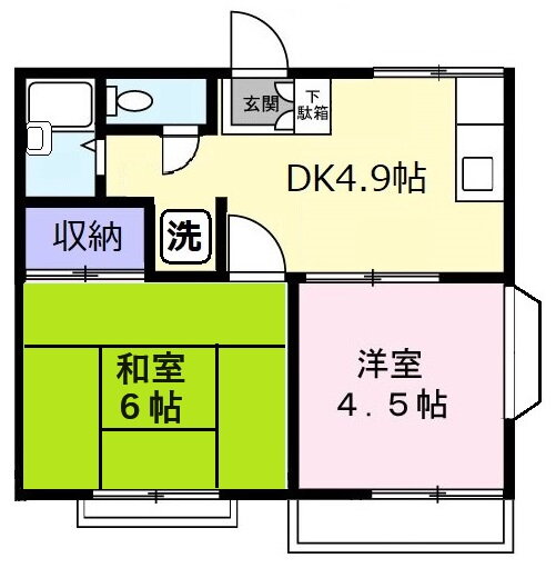 千葉県袖ヶ浦市神納 袖ケ浦駅 2DK アパート 賃貸物件詳細