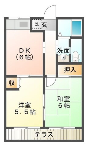 シティハイムパークサイド 2階 2DK 賃貸物件詳細