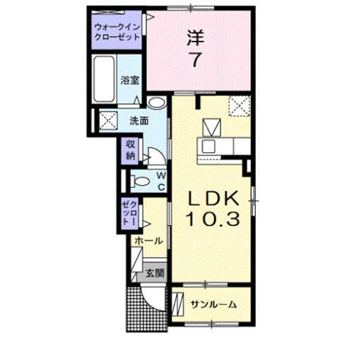 滋賀県東近江市外町 八日市駅 1LDK アパート 賃貸物件詳細