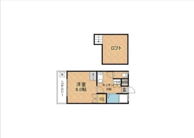 福岡県久留米市梅満町 久留米駅 1K アパート 賃貸物件詳細