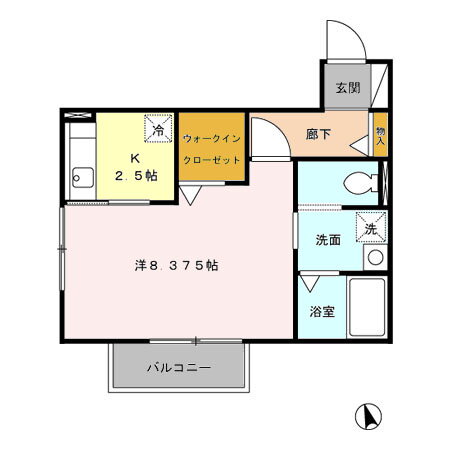 長崎県佐世保市有福町 早岐駅 1K アパート 賃貸物件詳細