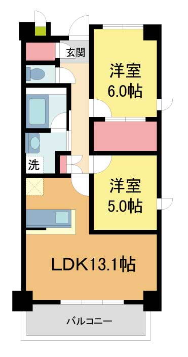 兵庫県西宮市中前田町 西宮駅 2LDK マンション 賃貸物件詳細