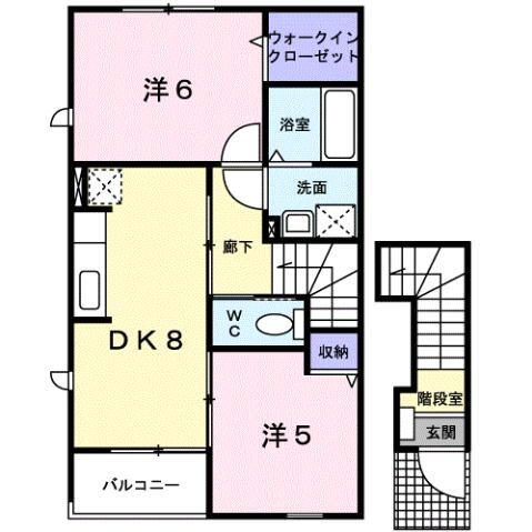 秋田県能代市字鳥小屋 能代駅 2DK アパート 賃貸物件詳細