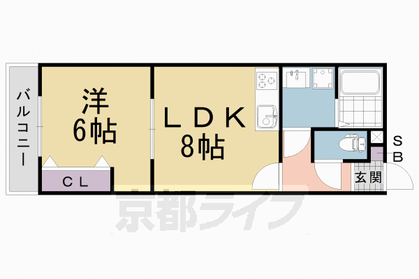 京都府京都市伏見区深草西出町 藤森駅 1LDK アパート 賃貸物件詳細