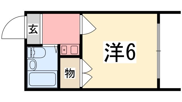 兵庫県姫路市飾磨区今在家２ 西飾磨駅 1K アパート 賃貸物件詳細