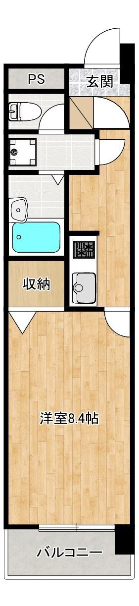 ドミール所沢ＩＩ 2階 1K 賃貸物件詳細