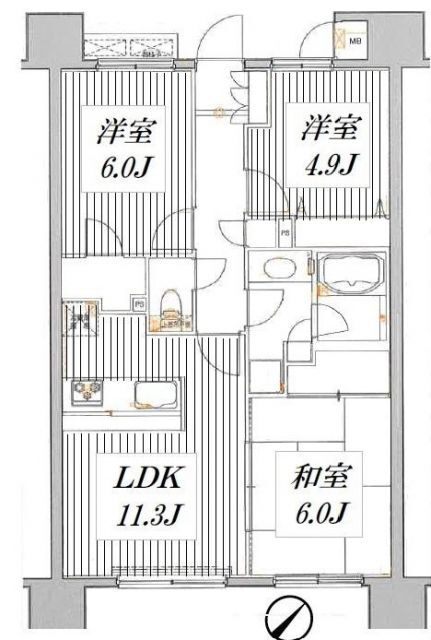 茨城県牛久市柏田町 牛久駅 3LDK マンション 賃貸物件詳細